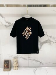 펜디 FENDI logo 모던 클래식 캐주얼 반팔 티셔츠 남녀 공용