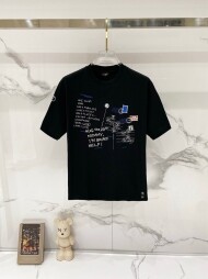 펜디 FENDI 모던 클래식 캐주얼 반팔 티셔츠 남녀 공용