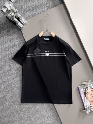 프라다 PRADA 개성 데일리 클래식 라운드 커플 반팔 티