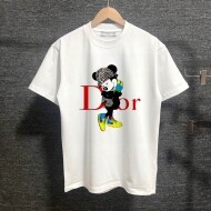 디올 DIOR 미키 레터링 라운드 커플 반팔 티