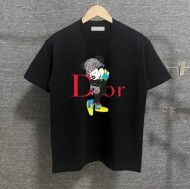 디올 DIOR 미키 레터링 라운드 커플 반팔 티