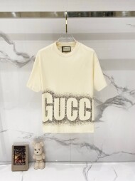 구찌 GUCCI 로고 클래식 디자인 캐주얼 반팔 티셔츠 남녀 공용