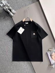 몽클레르 MONCLER 패션 프린트 데일리 라운드 커플 반팔 티