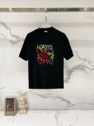 로에베 LOEWE 로고 트렌드 디자인 캐주얼 반팔 티셔츠 남녀 공용