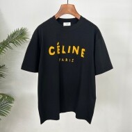 셀린느 CELINE 레터링 프린트 캐주얼 순면 라운드 남녀 반팔 티