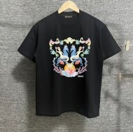 베르사체 Versace 마린 월드 프린트 캐주얼 순면 라운드 남녀 반팔 티