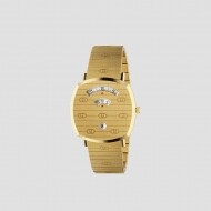 구찌 YA157409 Grip Yellow Gold Stainless Steel Unisex Watch