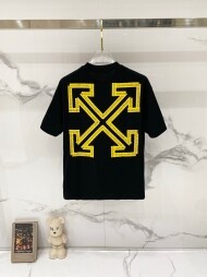 오프화이트 OFF WHITE 로고 패턴 트렌드 캐주얼 반팔 티셔츠 남녀 공용