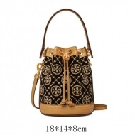 TORY BURCH 토리버치 T 모노g램 Chenie 미니 버킷 가방 크로스바디 88780black