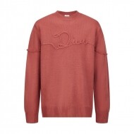 디올 DIOR 클래식 모던 스티치 로고 캐주얼 라운드 니트