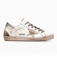 골든구스 슈퍼스타 스니커즈 화이트 실버탭 W77 GWF00102 F000317 10273