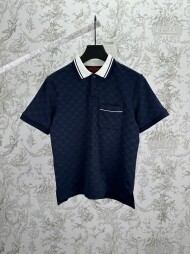 구찌 GUCCI 로고 자카드 빈티지 캐주얼 폴로 넥 반팔