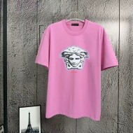 베르사체 Versace 클래식 로고 패턴 캐주얼 반팔 티셔츠 남녀 공용
