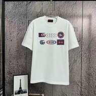 구찌 GUCCI 클래식 로고 패턴 캐주얼 반팔 티셔츠 남녀 공용