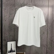 프라다 PRADA 로고 클래식 캐주얼 반팔 티셔츠 남녀 공용