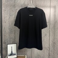 프라다 PRADA 로고 클래식 캐주얼 반팔 티셔츠 남녀 공용