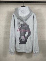 발렌시아가 BALENCIAGA 브리트니 프린트 캐주얼 커플 후드 점퍼