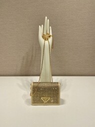 프라다 크리스탈 체인백 미니 1MR024