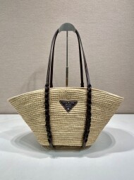 프라다 라피아 바스켓 숄더백 1BG312