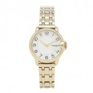 코치 시계 여성 아덴 28mm 쿼츠 화이트 골드 코치 14503602