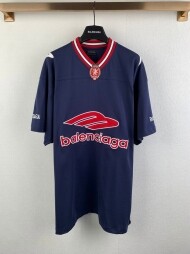 발렌시아가 BALENCIAGA 트렌드 패턴 디자인 캐주얼 반팔 티