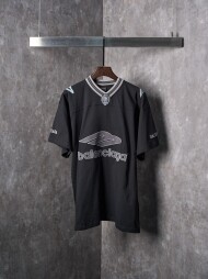 발렌시아가 BALENCIAGA 트렌드 패턴 디자인 캐주얼 반팔 티