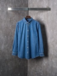 폴로 랄프로렌 POLO RALPH LAUREN 자수 로고 빈티지 캐주얼 데님 셔츠