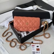 샤넬 클래식 WOC 골드볼 플랩백 미니 AP3071