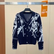 톰브라운 자가드 니트 가디건