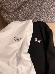 톰브라운 불독 긴팔 티셔츠