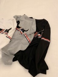 톰브라운 불독 긴팔 티셔츠