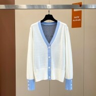 톰브라운 플라워 니트 가디건