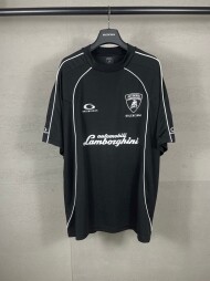 발렌시아가 BALENCIAGA 로고 트렌드 디자인 캐주얼 반팔 티