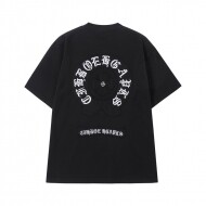 크롬하츠 Chrome Hearts 로고 패턴 디자인 캐주얼 반팔 티셔츠 남녀 공용