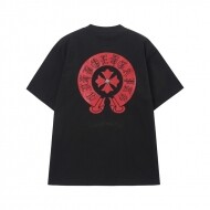 크롬하츠 Chrome Hearts 로고 패턴 디자인 캐주얼 반팔 티셔츠 남녀 공용