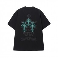 크롬하츠 Chrome Hearts 로고 패턴 디자인 캐주얼 반팔 티셔츠 남녀 공용