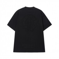 크롬하츠 Chrome Hearts 로고 패턴 디자인 캐주얼 반팔 티셔츠 남녀 공용