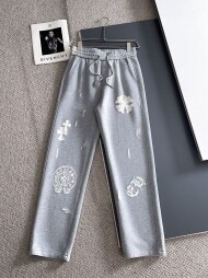 크롬하츠 Chrome Hearts 클래식 로고 디자인 캐주얼 팬츠