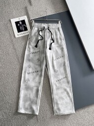 크롬하츠 Chrome Hearts 클래식 로고 디자인 캐주얼 팬츠