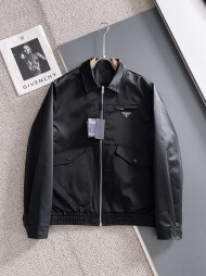 프라다 PRADA 클래식 삼각 로고 트렌드 재킷 코트