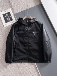 프라다 PRADA 클래식 삼각 로고 트렌드 재킷 코트