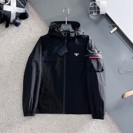 프라다 PRADA 클래식 삼각 로고 트렌드 재킷 코트