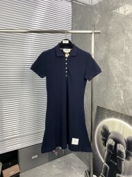 톰브라운 피케 테니스 반팔 원피스