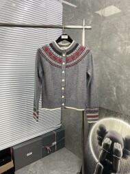 톰브라운 페어아일 니트 가디건