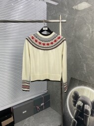 톰브라운 라운드 니트