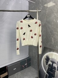 톰브라운 라운드 니트