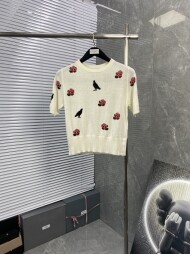 톰브라운 니트 반팔 티셔츠