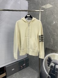 톰브라운 니트 후드 집업