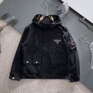 프라다 PRADA 로고 모던 디자인 캐주얼 재킷 코트