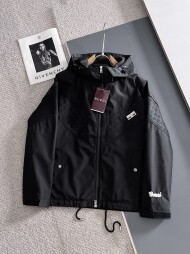 구찌 GUCCI 클래식 로고 디자인 캐주얼 후드 재킷 코트